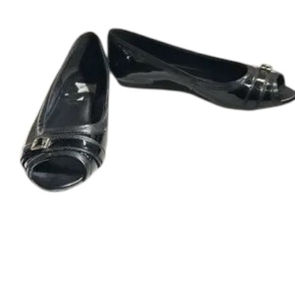 Cole Haan Peep Toe Ballet Flats - Picture 1 of 4